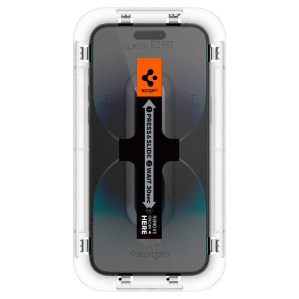 Spigen iPhone 14 Pro Max 2-PACK GLAS.tR "Ez Fit" Skärmskydd