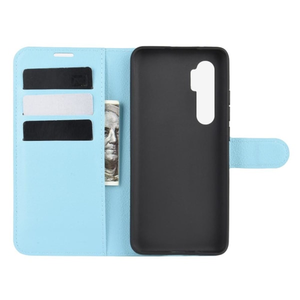 Xiaomi Mi Note 10 Lite - Litchi Plånboksfodral - Ljus Blå LightBlue Ljus Blå