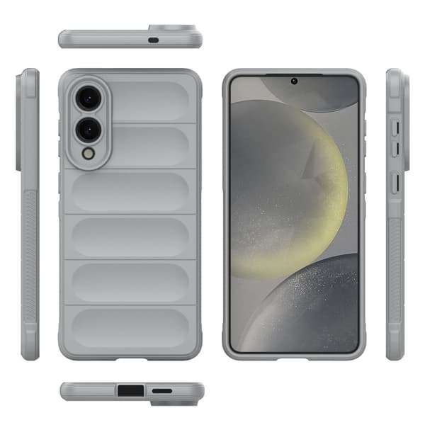 Samsung Galaxy S25 Edge Skal Magic Shield Ljus Grå