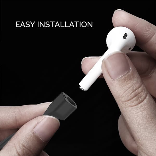 AHASTYLE AirPods Strap Halsrem Silikon Svart