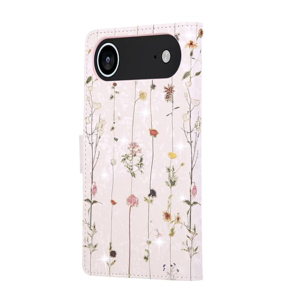 iPhone Air Fodral RFID Läder Små Blommor