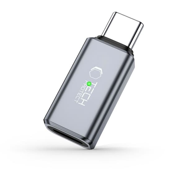 Tech-Protect USB-C - Lightning Ljudadapter Ultraboost Grå