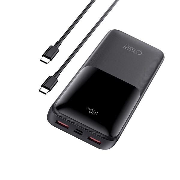 Tech-Protect 20000 mAh 22.5W Powerbank Svart