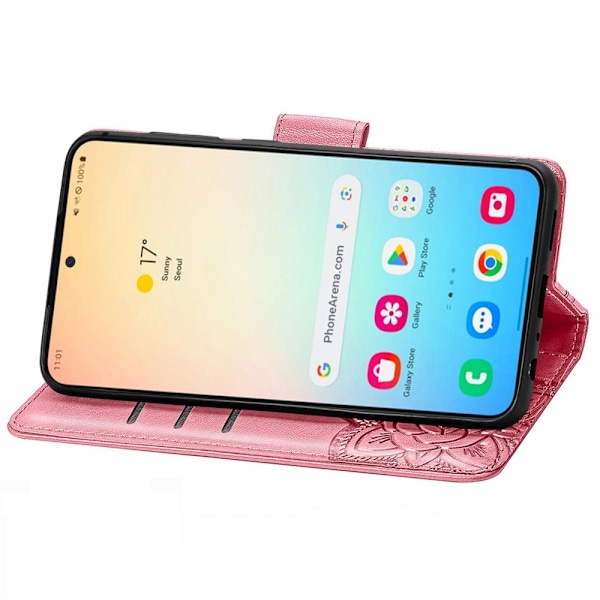 Samsung Galaxy S24 Plus Fodral Big Butterfly Rosa