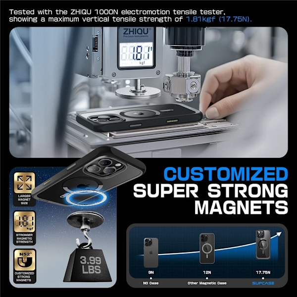 Supcase iPhone 16 Pro Max Skal MagSafe Unicorn Beetle Svart