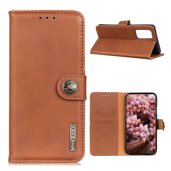 OnePlus 9 Pro - KHAZNEH Läder Fodral - Brun Brown Brun