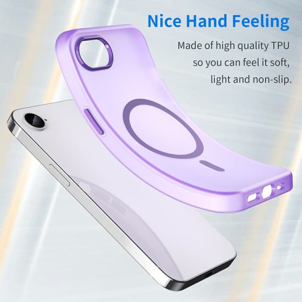 iPhone 17e / 16e Skal MagSafe Slim Matt Lila