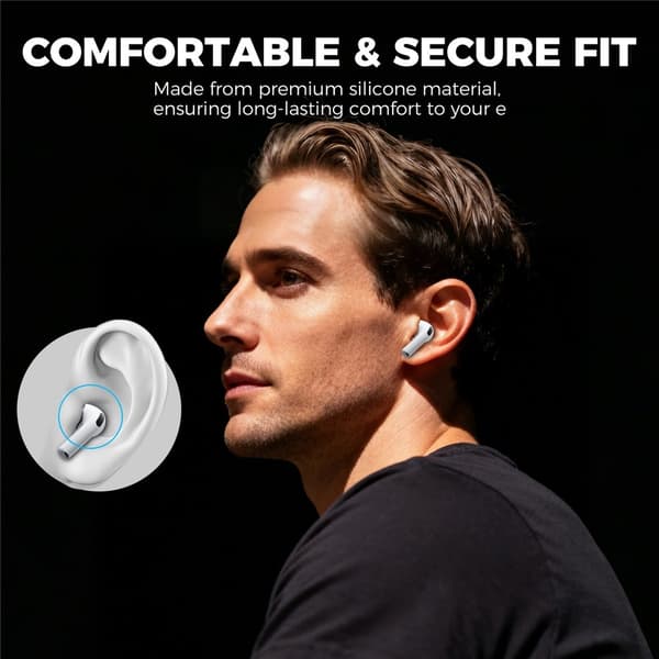 AHASTYLE 3-PACK AirPods Pro 3 Öronpluggar Silikon Svart