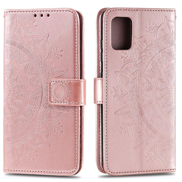 Samsung Galaxy A51 - Mandala Plånboksfodral - Roséguld Roséguld Roséguld