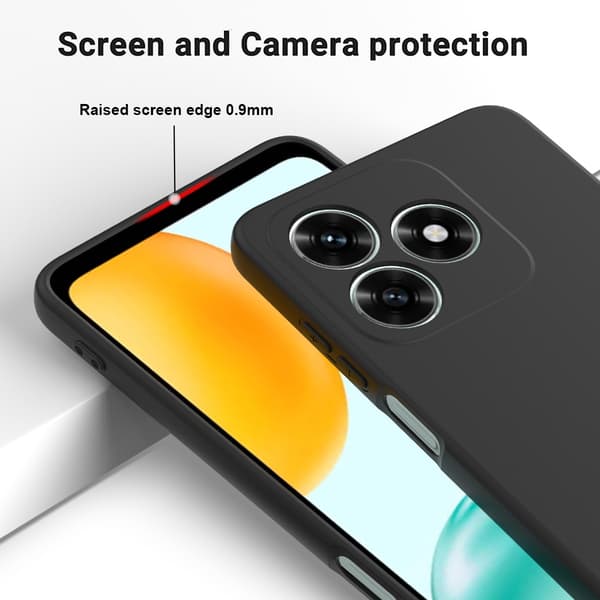 Honor X5c Plus Skal Liquid Silikon Svart