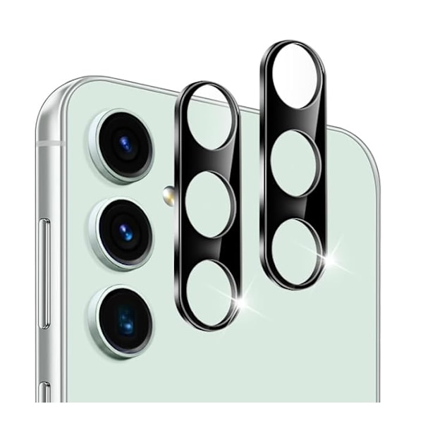 [2-Pack] Samsung S24 FE Linsskydd I Härdat Glas - Svart
