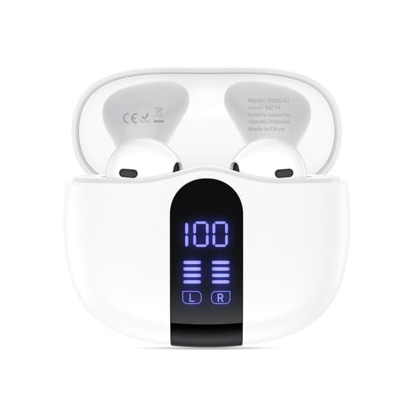 Tech-Protect Hörlurar In-Ear UltraBoost TWS Vit
