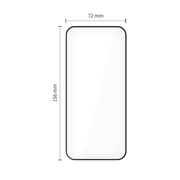 Tech-Protect iPhone 15 Pro Max 2-PACK Skärmskydd Quick Set+ Svart