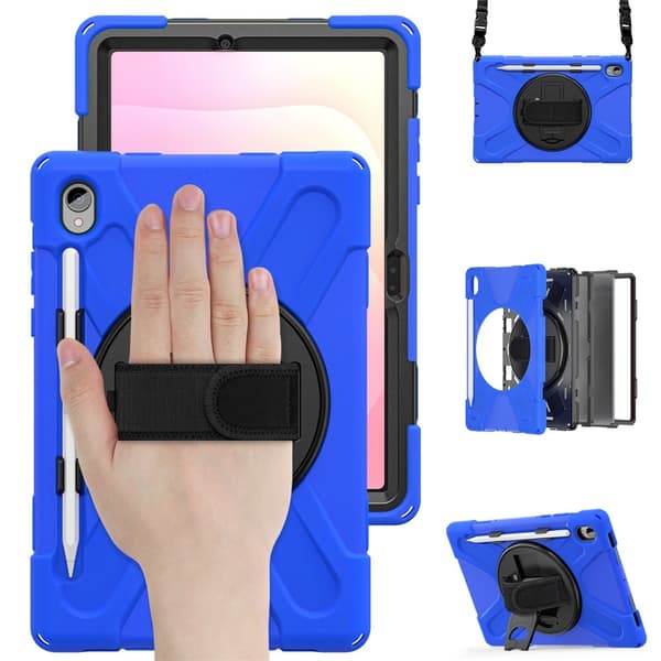 Samsung Galaxy Tab S11 Skal Shockproof Hybrid Kickstand Blå