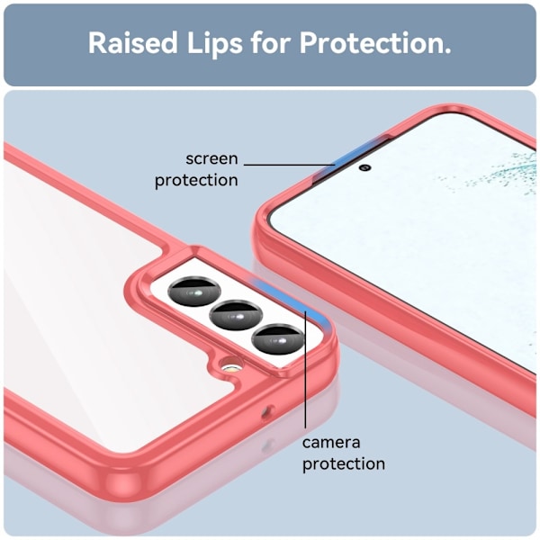 Samsung Galaxy S23 Skal Akryl/TPU Röd
