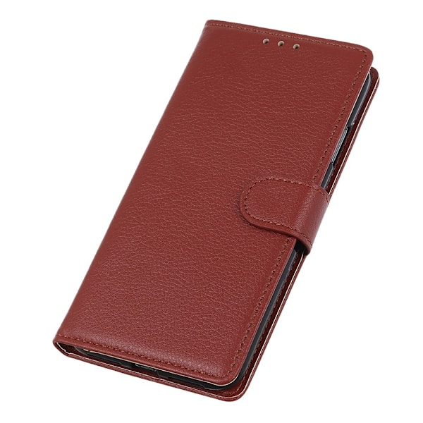 Samsung Galaxy A32 5G - Litchi Textur Fodral - Brun Brown Brun