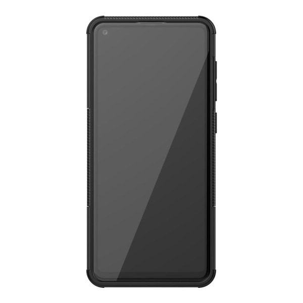 Samsung Galaxy A21s - Ultimata Stöttåliga Skalet med Stöd - Svar Black Svart