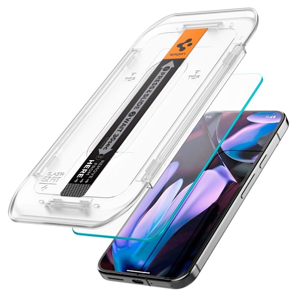 Spigen Google Pixel 9 Pro XL 2-PACK GLAS.tR "Ez Fit" Skärmskydd