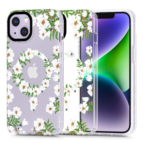 Tech-Protect iPhone 14 Skal MagMood MagSafe White Daisy