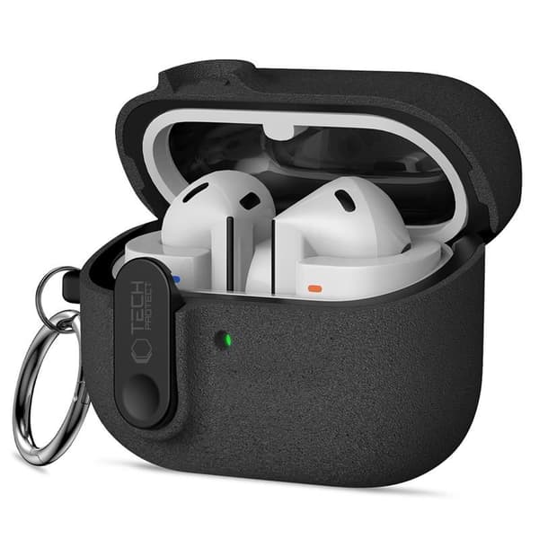 Tech-Protect Galaxy Buds 3/3 Pro/3 FE Skal Slim Hook Svart
