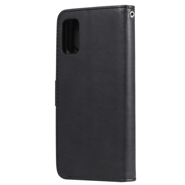 Samsung Galaxy A41 - 2in1 Magnet Skal / Plånboksfodral - Svart Black Svart