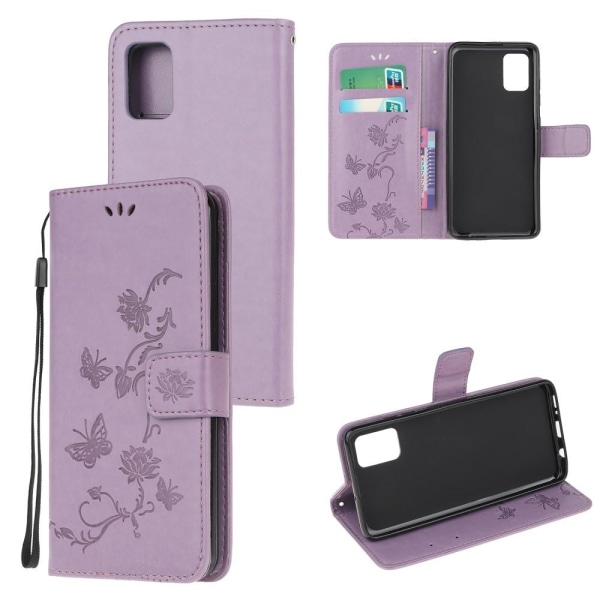 Samsung Galaxy A52 / A52s - Fodral Med Tryck - Lila Purple Lila