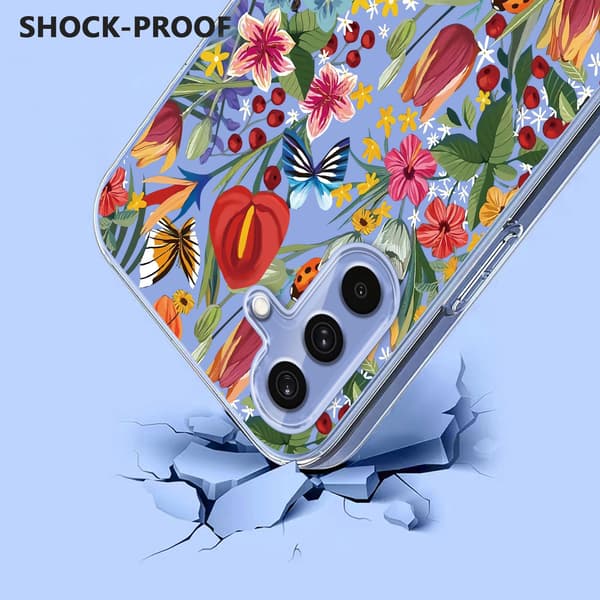 Samsung Galaxy A57 5G Skal Med Tryck Blommor
