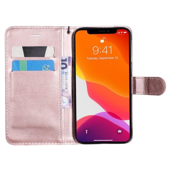 iPhone 13 - Solid Plånboksfodral - Roséguld