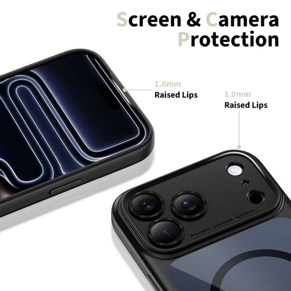 Tech-Protect iPhone 17 Pro Skal MagSafe MagPeak Svart/Transparent