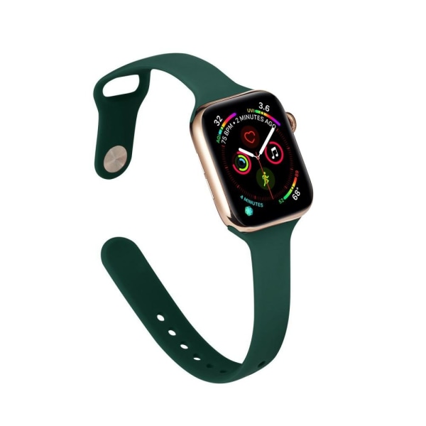 Silikon Armband Apple Watch 42/44/45 mm - Mörk Grön DarkGreen Mörk Grön