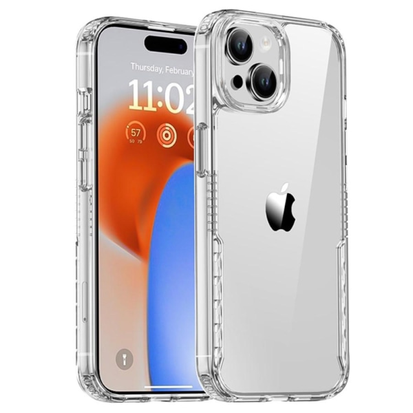 IPAKY iPhone 15 Plus Skal Hybrid Transparent