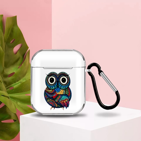 AirPods Skyddsfodral Med Motiv - Uggla Uggla Uggla