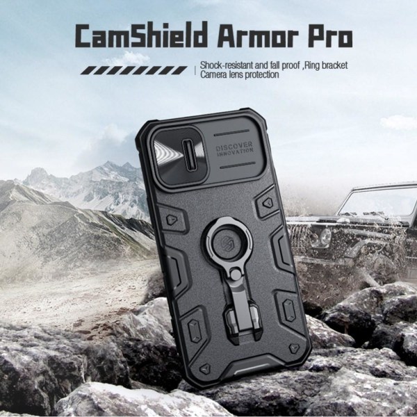 NILLKIN iPhone 14 Plus Skal CamShield Armor Pro Grön