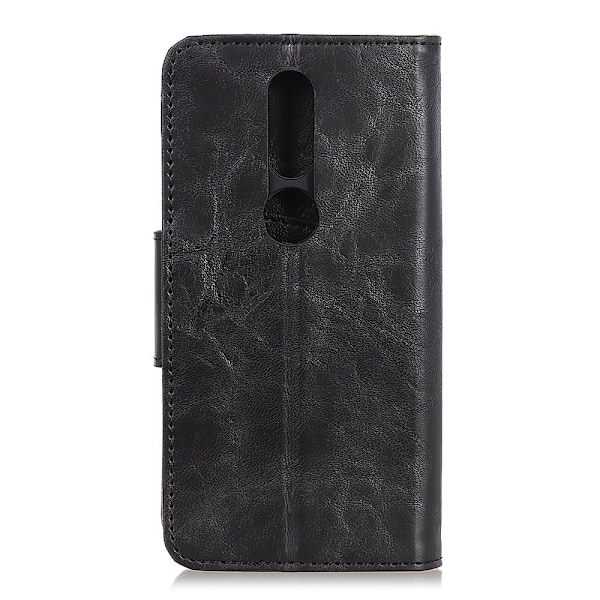 Nokia 2.4 - Split Läder Plånboksfodral - Svart Black Svart