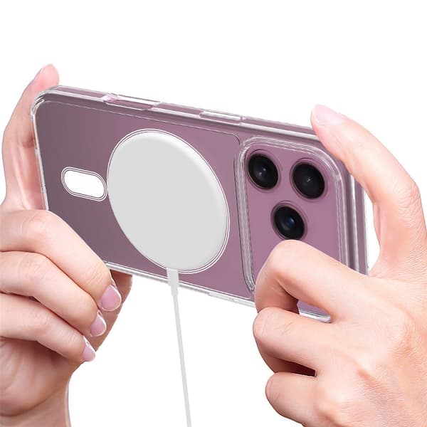 iPhone 17 Pro Max Skal MagSafe Hybrid Transparent