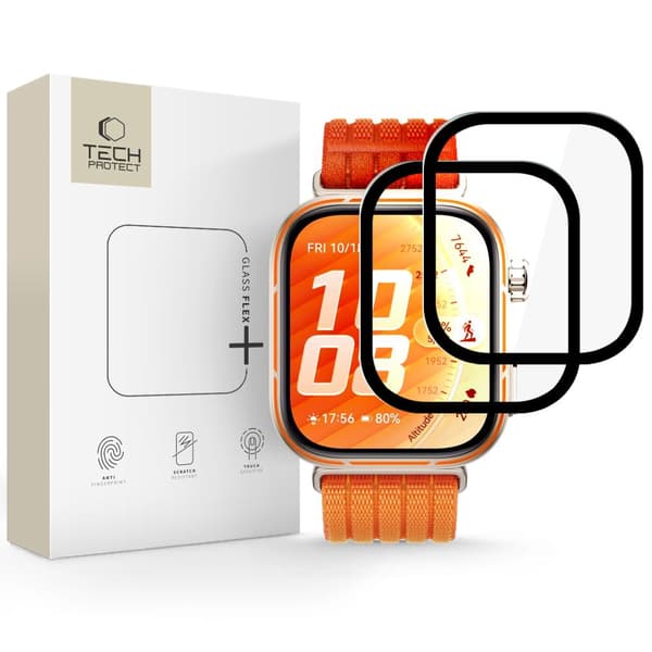 Tech-Protect Huawei Watch Fit 5 Pro 2-PACK Skärmskydd GlassFlex+