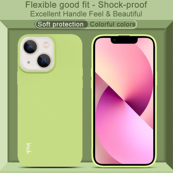 IMAK iPhone 13 Mini Skal Skin Touch TPU Grön