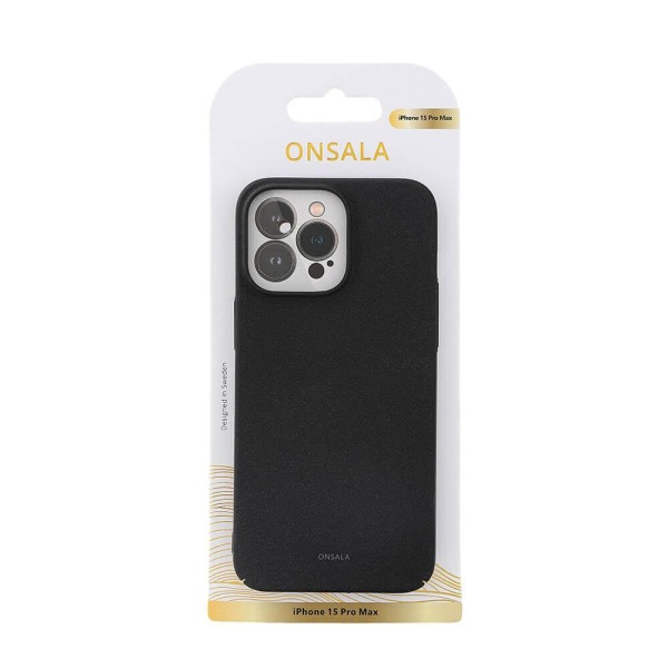 ONSALA iPhone 15 Pro Max Skal Ultraslim Sand Burst Svart