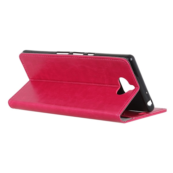 Sony Xperia 10 - Plånboksfodral Crazy Horse - Rosa Pink Rosa