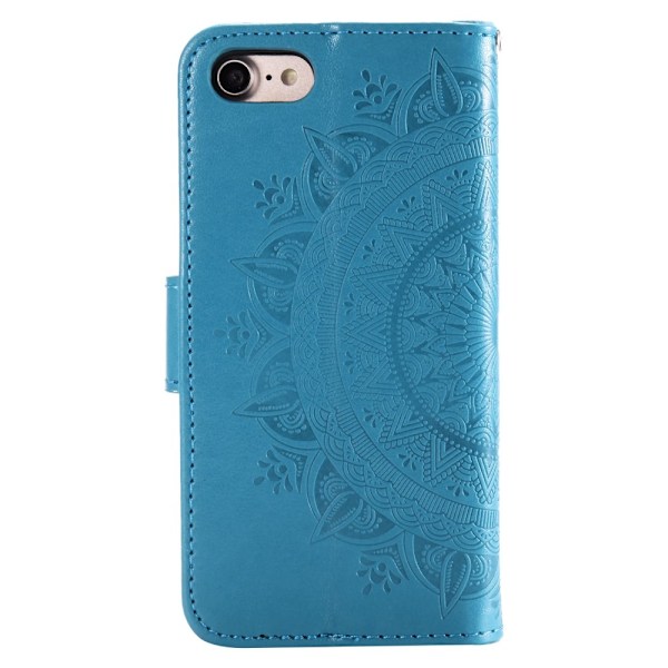 iPhone 7/8/SE (2020/2022) - Mandala Plånboksfodral - Blå Blue Blå