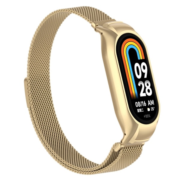 Xiaomi Smart Band 9/8 Armband Milanese Loop Metall Guld