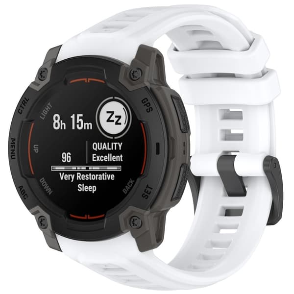 Garmin Instinct E 45 mm Klockarmband Silikon Vit