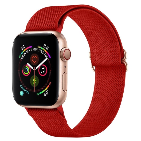 Nylon Armband Justerbart Apple Watch 41/40/38 mm - Röd Red Röd
