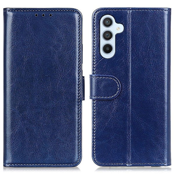 Samsung Galaxy A34 5G Fodral Crazy Horse Läder Blå