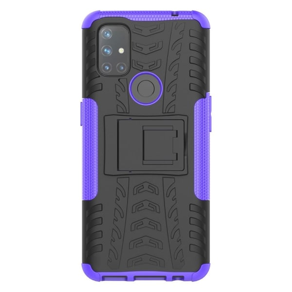OnePlus Nord N10 5G - Ultimata Stöttåliga Skalet med Stöd - Lila Purple Lila