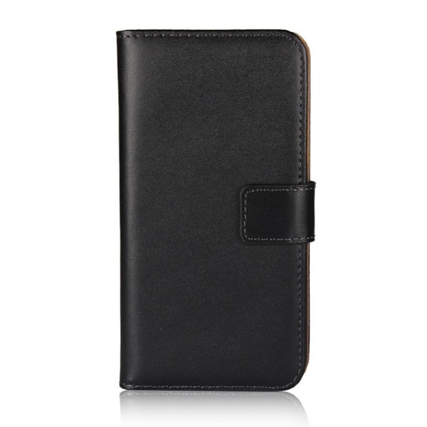 iPhone 13 Mini - Plånboksfodral I Äkta Läder - Välj Färg! Svart