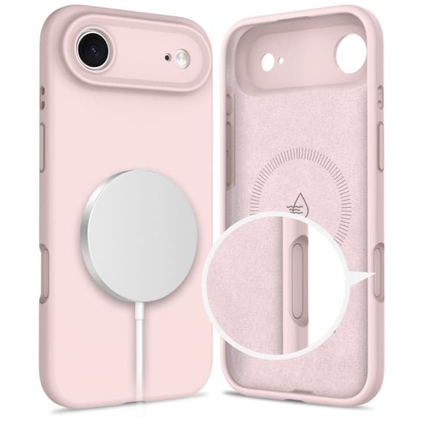 Tech-Protect iPhone Air Skal MagSafe Silicone Pink Pearl