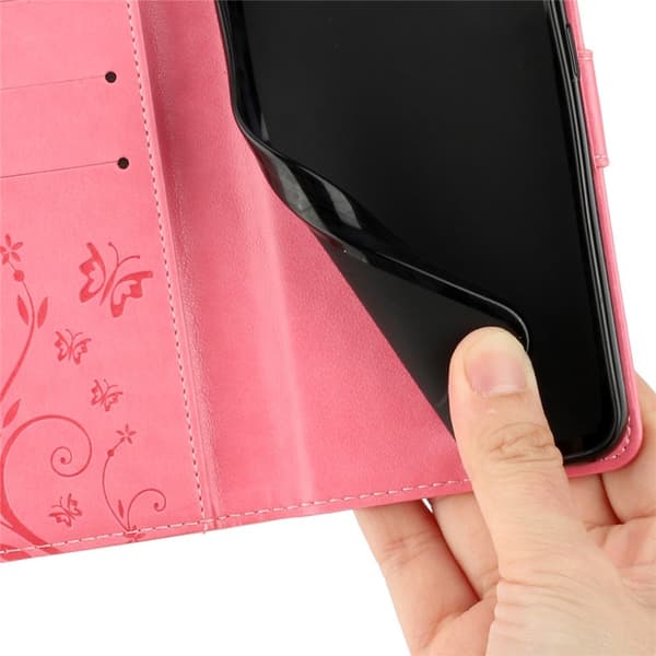 iPhone 17 Pro Fodral Med Blommigt Tryck Rosa