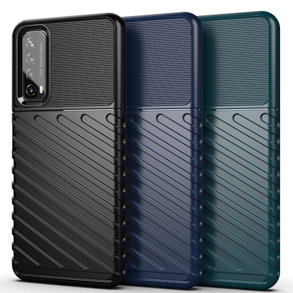 Huawei P Smart (2021) - Twill Textur Skal - Grön Green Grön
