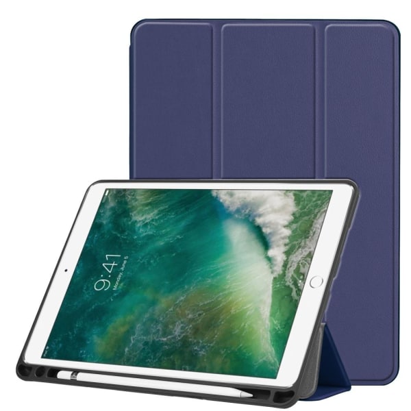 iPad Air (2019) / Pro 10.5 (2017) - Tri-Fold Fodral Med Pennhåll Mörkblå
